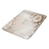 Tapis De Bain Ivory Flowers Bath Mat (Angle)