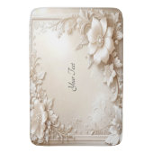 Tapis De Bain Ivory Flowers Bath Mat (devant Vertical)