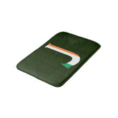 Tapis De Bain J Monogram superposé sur Irish Flag bmcnt (Angle)