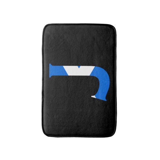 Tapis De Bain J Monogram superposé sur Scottish Flag bmcnt (Devant (Vertical))