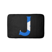Tapis De Bain J Monogram superposé sur Scottish Flag bmcnt (Devant)