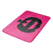 Tapis De Bain Jack noir et rose o Lanterns (Angle)