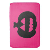 Tapis De Bain Jack noir et rose o Lanterns (devant Vertical)