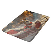 Tapis De Bain Jack Russell Chien Festive de Noël (Angle)