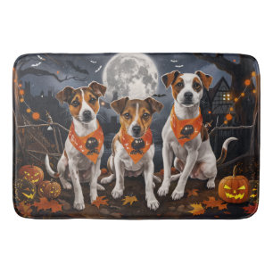 Tapis De Bain Jack Russell Halloween Épouvantable