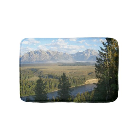 Tapis De Bain Jackson Hole Mountains et River (Devant)