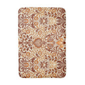 Tapis De Bain Jacobean Floral Damask, Beige et Chocolat Brown (Devant (Vertical))