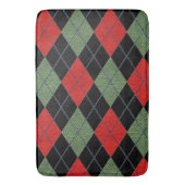 Tapis De Bain Jacquard Rouge Et Vert (devant Vertical)