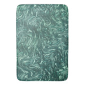 Tapis De Bain Jade texturé et teintes vert cyanique (devant Vertical)