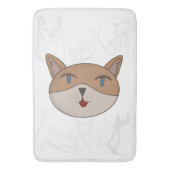 Tapis De Bain J'adore les couvertures de couette pour chats (devant Vertical)