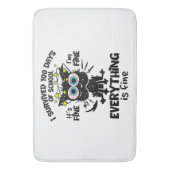 Tapis De Bain J'ai survécu à 100 jours d'école C'est bon Je vais (devant Vertical)