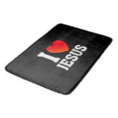 Tapis De Bain J'aime Jésus (Angle)