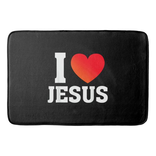 Tapis De Bain J'aime Jésus (Devant)