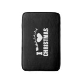 Tapis De Bain J'aime Noël (Devant (Vertical))