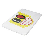 Tapis De Bain J'Aime Ohio Sourire Un Visage Heureux (Angle)