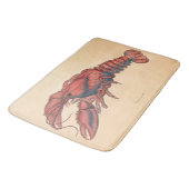Tapis De Bain James Sowerby Homard serbé (Angle)