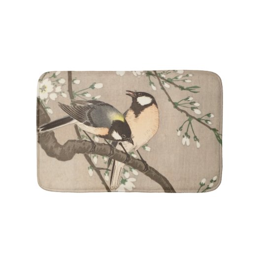 Tapis De Bain Japonais Asiatique Koson Bird Chickadee Songbird (Devant)