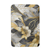 Tapis De Bain Japonais Floral Black Gold (Devant (Vertical))