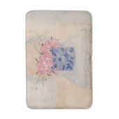 Tapis De Bain Jar de gingembre bleu et blanc (Devant (Vertical))