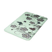 Tapis De Bain Jardin aux papillons vert (Angle)