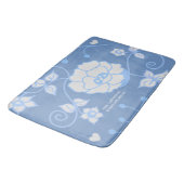Tapis De Bain Jardin Bleu (Angle)