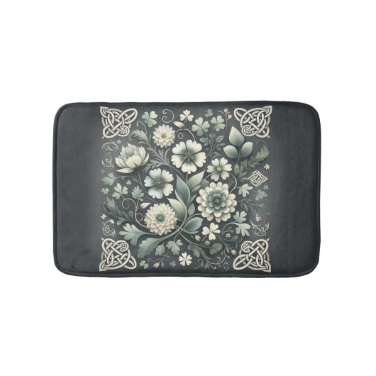 Tapis De Bain Jardin de nœuds de trèfle chuchoté (Devant)