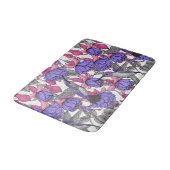 Tapis De Bain Jardin des colibris en rose et rose (Angle)