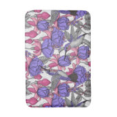 Tapis De Bain Jardin des colibris en rose et rose (Devant (Vertical))