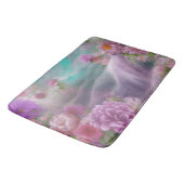 Tapis De Bain Jardin D'Imaginaire Avec Fleurs Et Cascade Rose (Angle)