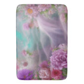Tapis De Bain Jardin D'Imaginaire Avec Fleurs Et Cascade Rose (devant Vertical)
