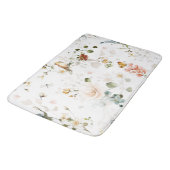 Tapis De Bain Jardin Fleur sauvage d'aquarelle moderne (Angle)
