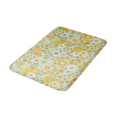 Tapis De Bain Jardin Floral Jaune Motif (Angle)