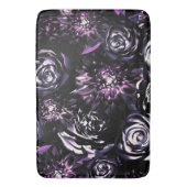 Tapis De Bain Jardin foncé Vis mauve Fleurs de Glam (devant Vertical)