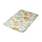 Tapis De Bain Jardin Jaune doux motif floral (Angle)