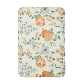 Tapis De Bain Jardin Jaune doux motif floral (Devant (Vertical))