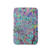 Tapis De Bain Jardin pourpre avec fleurs psychédéliques Aquamari (Devant (Vertical))