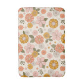 Tapis De Bain Jardin rose et orange Motif (Devant (Vertical))