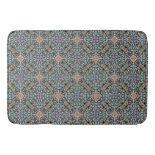 Tapis De Bain Jardin Succulent Abstrait Rosette Trellis Motif