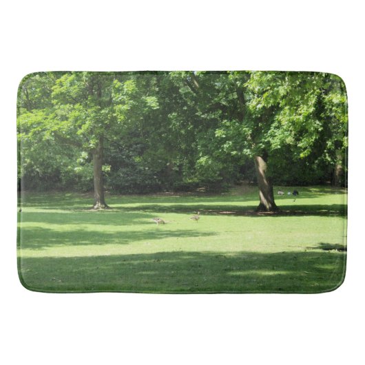 Tapis De Bain Jardin vert Arbres Bain Mat (Devant)