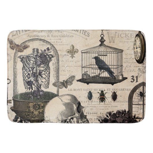 Tapis De Bain Jardin vintage moderne de Halloween (Devant)