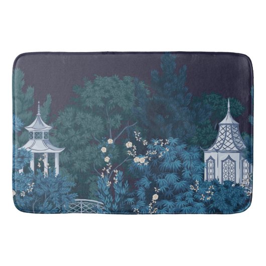 Tapis De Bain Jardins de la Lune enchantés Chinoiserie (Devant)