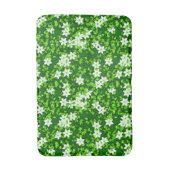 Tapis De Bain Jasmin Blanc Parmi Les Feuilles Verts (Devant (Vertical))