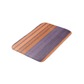 Tapis De Bain Jaune avec motif rayé lilas (Angle)