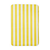 Tapis De Bain Jaune blanc rayé moderne Modèle moyen (Devant (Vertical))
