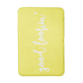 Tapis De Bain Jaune, bonne recherche Calligraphie Script Mat de (Devant (Vertical))