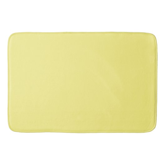 Tapis De Bain Jaune clair : Couleur solide (Devant)