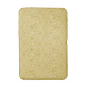 Tapis De Bain Jaune Golden Waves Art Déco Motif style (Devant (Vertical))