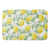 TAPIS DE BAIN JAUNE LEMON MOTIF FRAIS BAIN MAT (Devant)