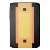 Tapis De Bain Jaune Minimal Orange Noir (devant Vertical)