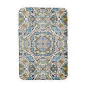 Tapis De Bain Jaune Vert Turquoise Bleu Orange Tribal Art (Devant (Vertical))